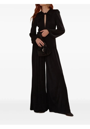 FARM Rio pleated keyhole jumpsuit - Black