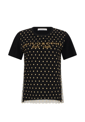 Philosophy Di Lorenzo Serafini logo-detail spot T-shirt - Black