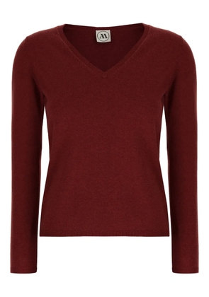 ANDRÈ MAURICE V-neck sweater - Red