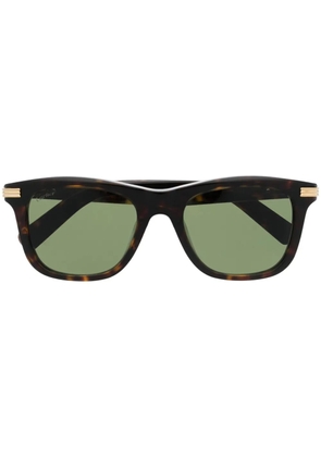Cartier Eyewear tortoiseshell square-frame sunglasses - Brown