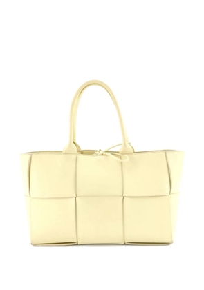 Bottega Veneta Pre-Owned Arco Maxi Intrecciato Leather Small tote bag - Yellow
