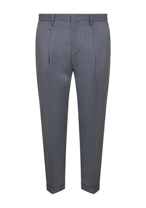D4.0 pleat turn-up trousers - Grey