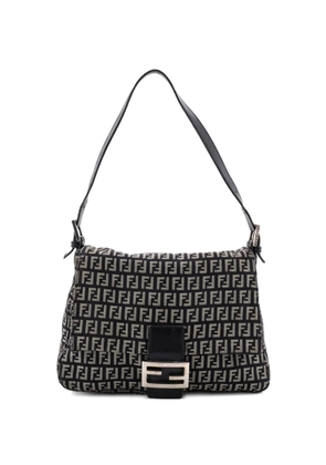 Fendi Pre-Owned Mama Forever Bag Zucchino Canvas shoulder bag - Black