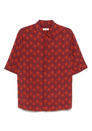 SANDRO printed shirt - Orange