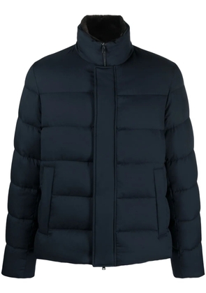 Herno logo-plaque padded-design jacket - Blue