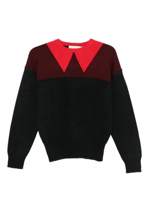 Plan C colour-block jumper - Grey