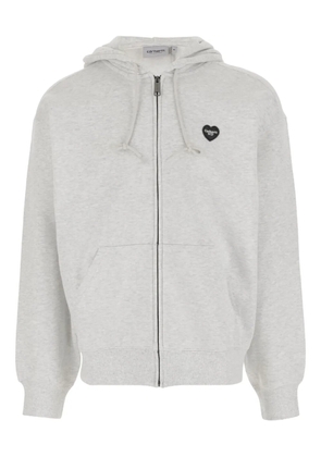 Carhartt WIP heart-logo zip-up hoodie - Grey