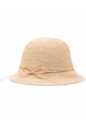 Helen Kaminski tie-detail sun hat - Neutrals