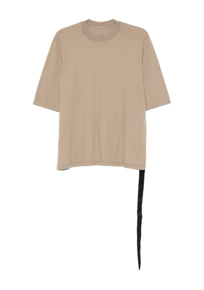 Rick Owens DRKSHDW short-sleeve draped-hem top - Neutrals
