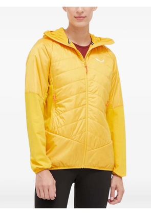 Salewa quilted hooded performance jacket - Yellow
