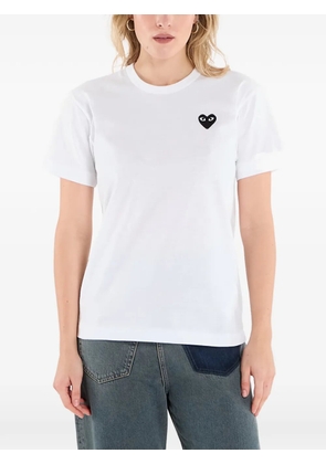 Comme Des Garçons Play heart-motif T-shirt - White