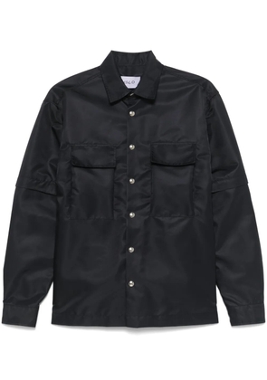 D4.0 detachable-sleeves shirt jacket - Blue