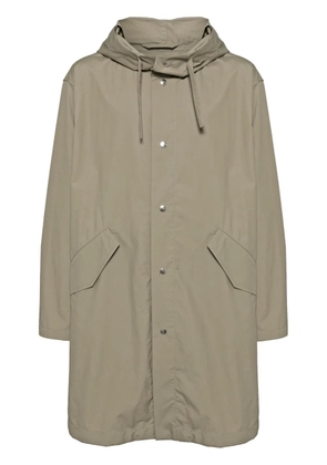 Jil Sander logo print parka - Green
