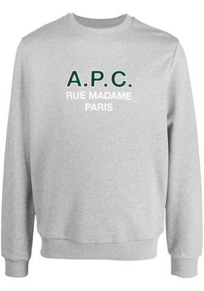 A.P.C. Madame logo-print cotton sweatshirt - Grey