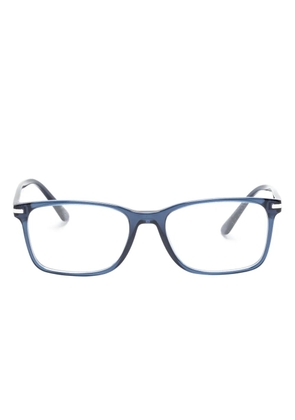Prada Eyewear translucent rectangle-frame glasses - Blue