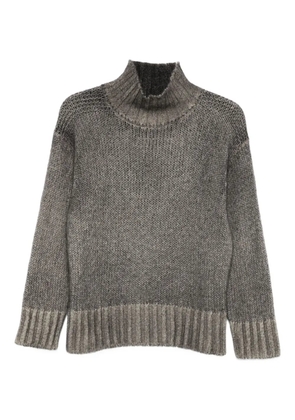 Avant Toi high-neck ribbed sweater - Grey