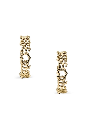 Diesel logo hoop earrings - Gold