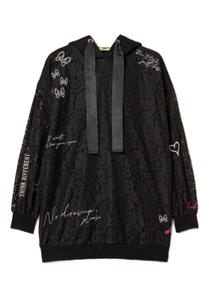 TWINSET lace hoodie - Black