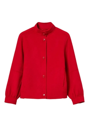TWINSET high-neck balloon-sleeve bomber jacket - Red