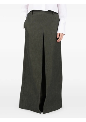 Société Anonyme Victoria front-slit maxi skirt - Green