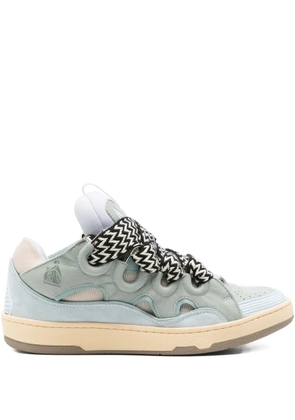 Lanvin lace-up leather sneakers - Blue