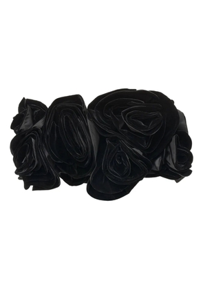 Carolina Herrera rose-embellished bandeau top - Black
