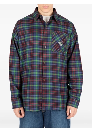 Société Anonyme Over Sunny plaid-pocket shirt - Blue