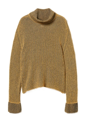 TWINSET ribbed turtleneck sweater - Yellow