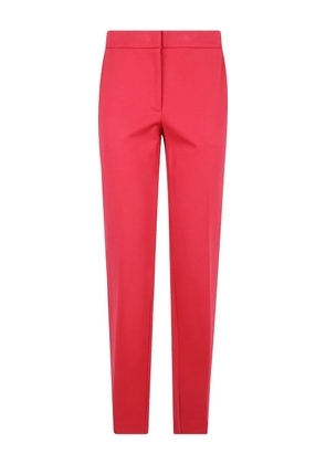 TWINSET logo-plaque trousers - Red