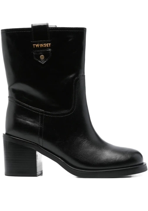 TWINSET 70mm block-heel ankle boots - Black