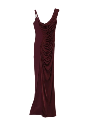 Versace Medusa '95 draped gown - Red