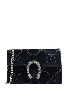 Gucci Pre-Owned Dionysus Bag GG Velvet Super Mini crossbody bag - Blue