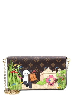 Louis Vuitton Pre-Owned Felicie Pochette Limited Edition Vivienne Xmas Monogram Canvas crossbody bag - Brown
