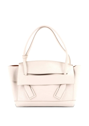 Bottega Veneta Pre-Owned Arco Bag Grainy Leather Medium satchel - White
