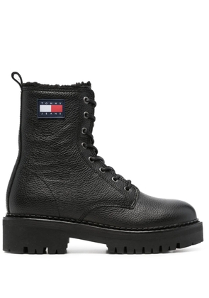 Tommy Jeans Urban leather boots - Black
