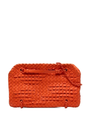 Bottega Veneta Pre-Owned 2012-2025 Nappa Intrecciato Ruffle Duo shoulder bag - Orange
