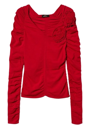 TWINSET flower-detailing top - Red