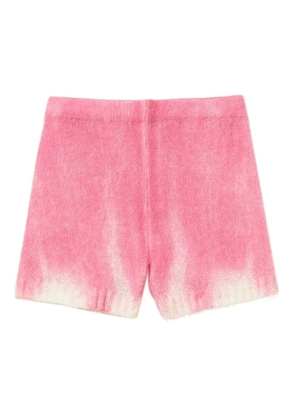 TWINSET dip-dye wool shorts - Pink