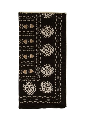TWINSET heart-embellished scarf - Black