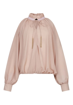 LIU JO high-neck tassel blouse - Pink