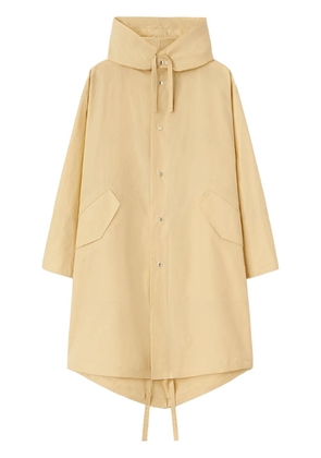 Jil Sander logo print drawstring coat - Yellow