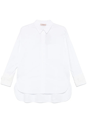 TWINSET lace-appliqué shirt - White