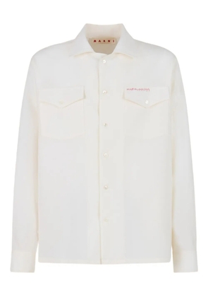 Marni patch pockets button-up shirt - White