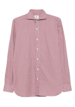 Borrelli gingham-check shirt - Red