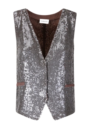 P.A.R.O.S.H. sequined waistcoat - Grey
