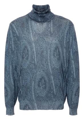 ETRO paisley-jacquard sweater - Blue