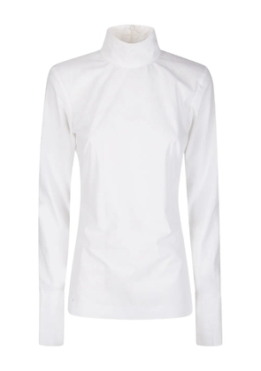 THELATEST high-neck poplin blouse - White