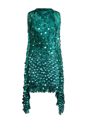 ETRO paisley-print sequin mini dress - Green