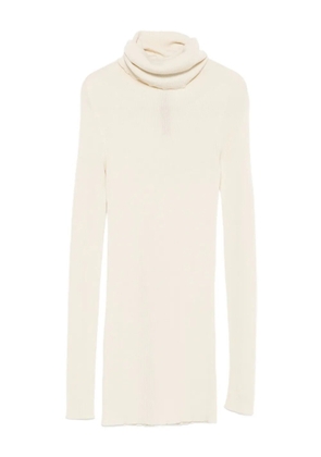 Rick Owens ribbed turtleneck sweater - Neutrals