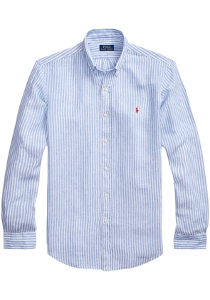 Polo Ralph Lauren Polo Pony-embroidered linen shirt - Blue